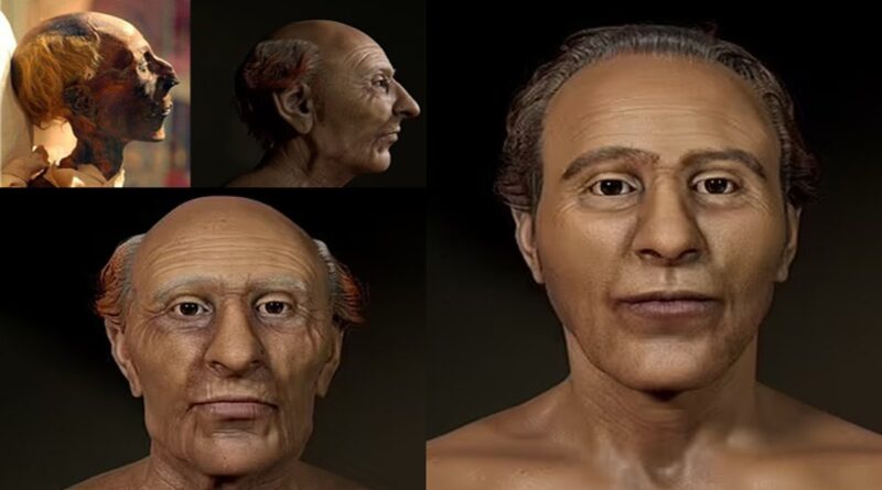 Reconstructed face of Ramesses-II - Firaun